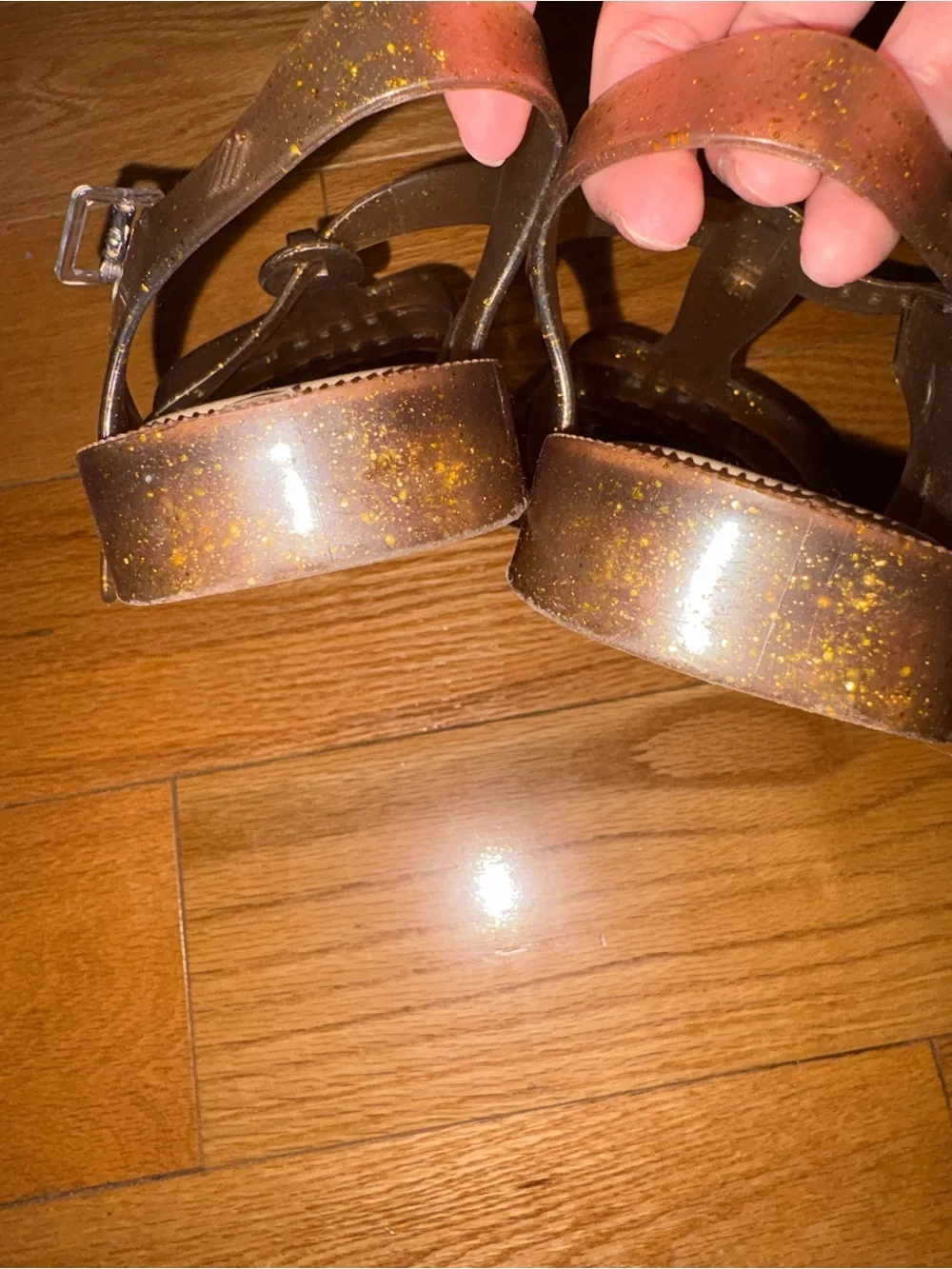 Melissa Glitter Jelly Sandals - Gold - Picture 7 of 7